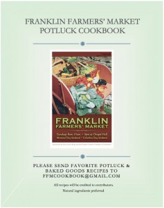 Franklin Farmers' Market Cookbook - call for recipes