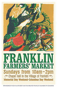 2013 Franklin Famers' Market Poster by Jack Beal