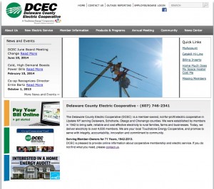 Delaware County Electric Cooperative (DCEC) website