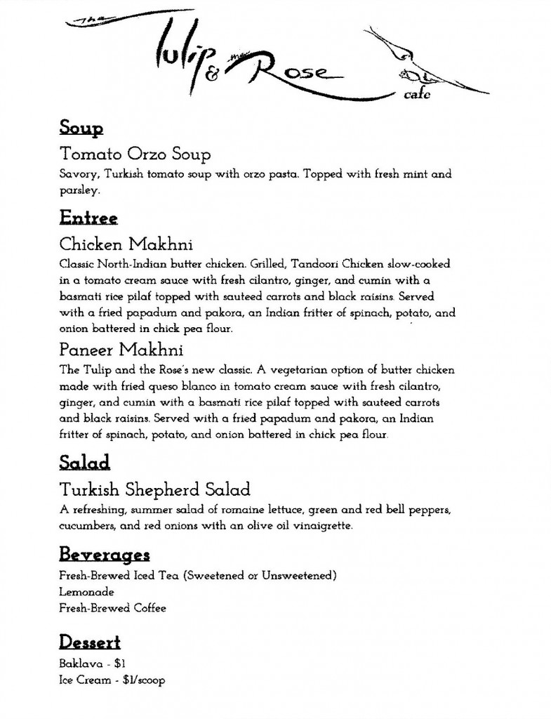 The Tulip and the Rose Cafe is open! Franklin Local