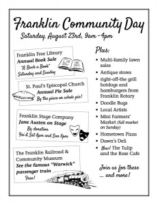 Franklin Community Day flyer