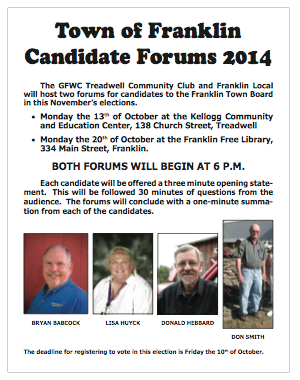 2014 Franklin Town Council Forums