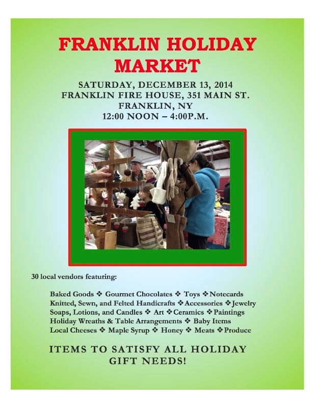 Franklin Holiday Market 2014 flyer
