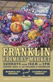 2015 Franklin Farmers' Market poster - artwork by Rhonda Harrow