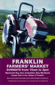 2016 Franklin Farmers' Market poster - artwork by Lisbeth Firmin