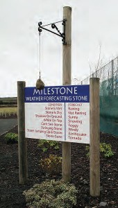 The Milestone weather forecasting stone from geograph.org.uk